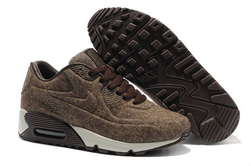 Nike Air Max 90 Vt Unisex Brown White Running Shoes Outlet